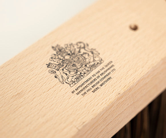 Finest by Hillbrush Wooden Platform Broom With Handle - Stiff